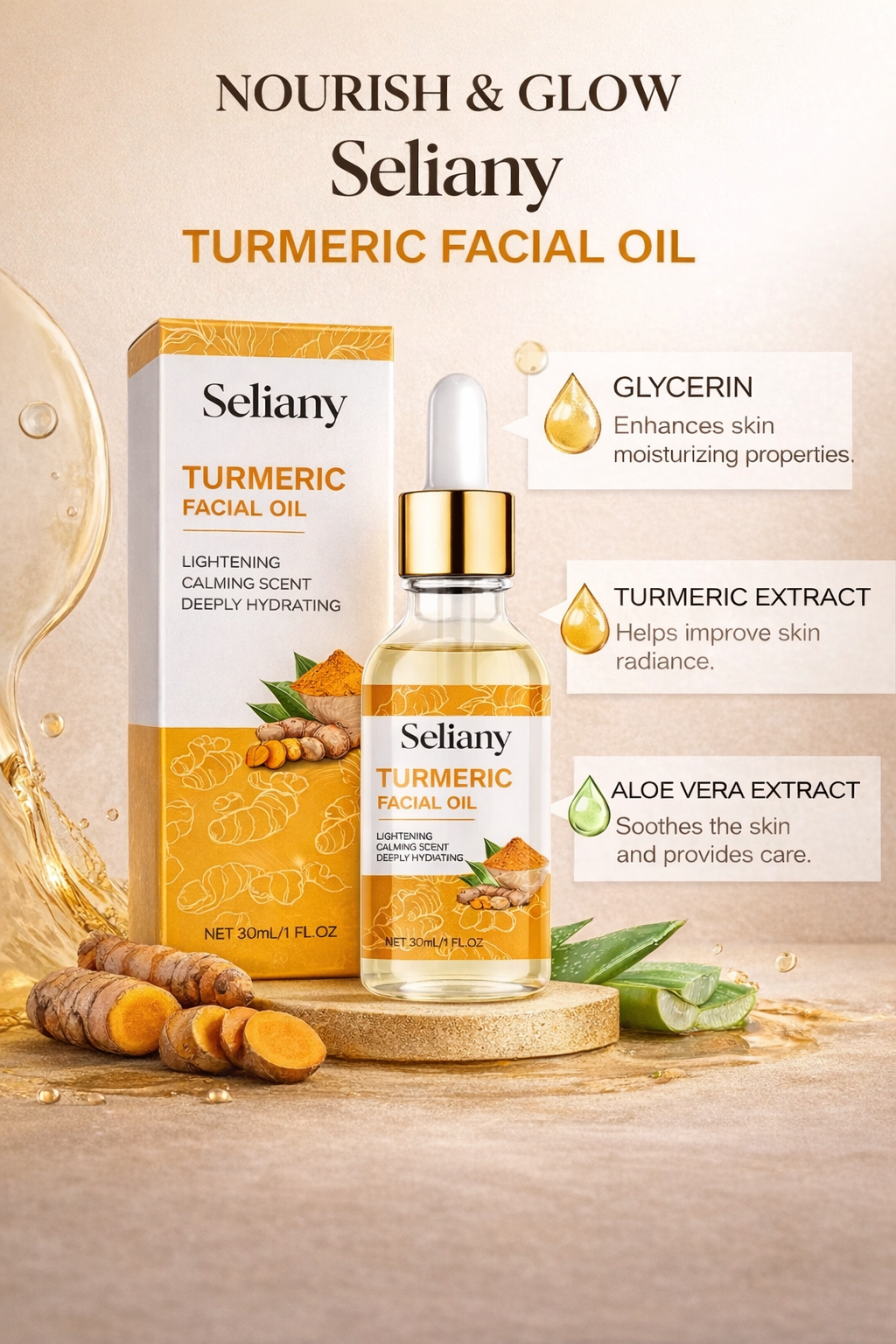 Set de Soins au Curcuma - Hydratation Éclatante!