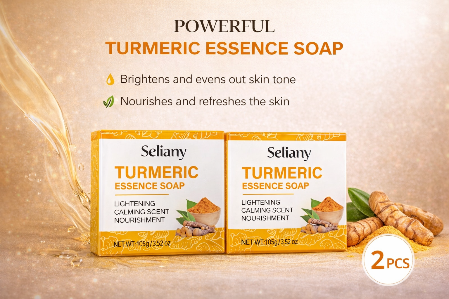 Set de Soins au Curcuma - Hydratation Éclatante!