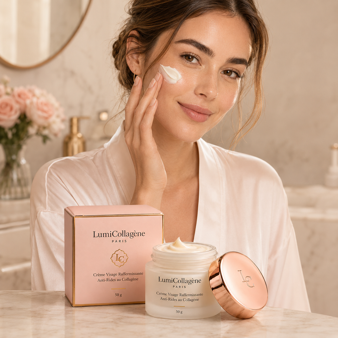 Crème Visage Raffermissante Collagène Anti-Rides (45g)