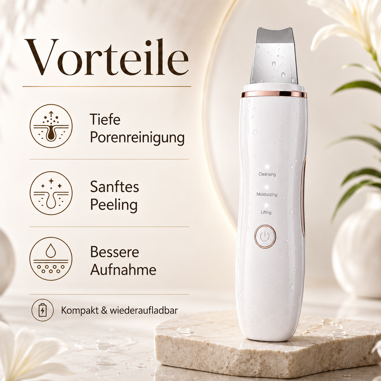 Spatule Ultrasonique Anti Points Noirs