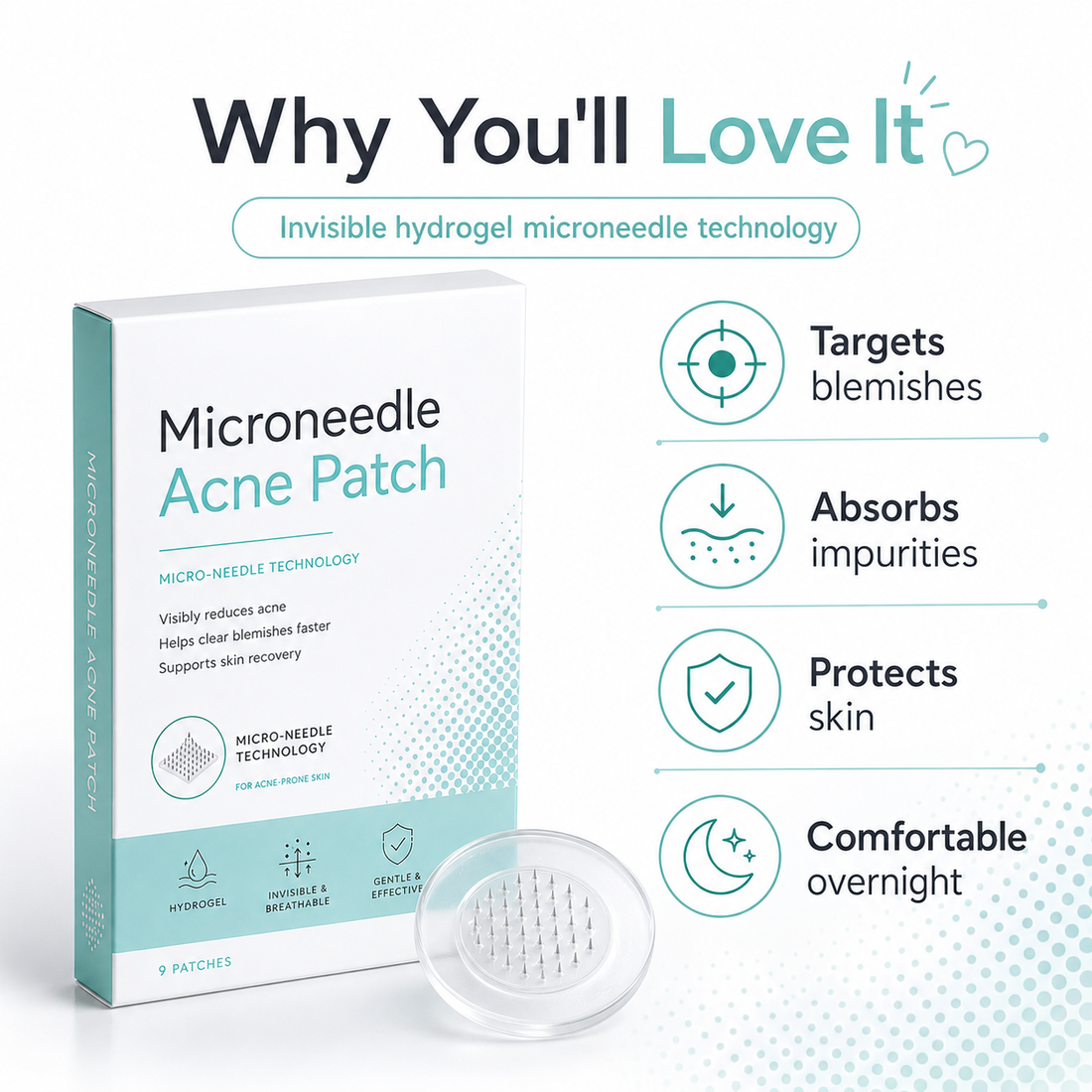 Patch Anti-Acné Micro-Aiguilles