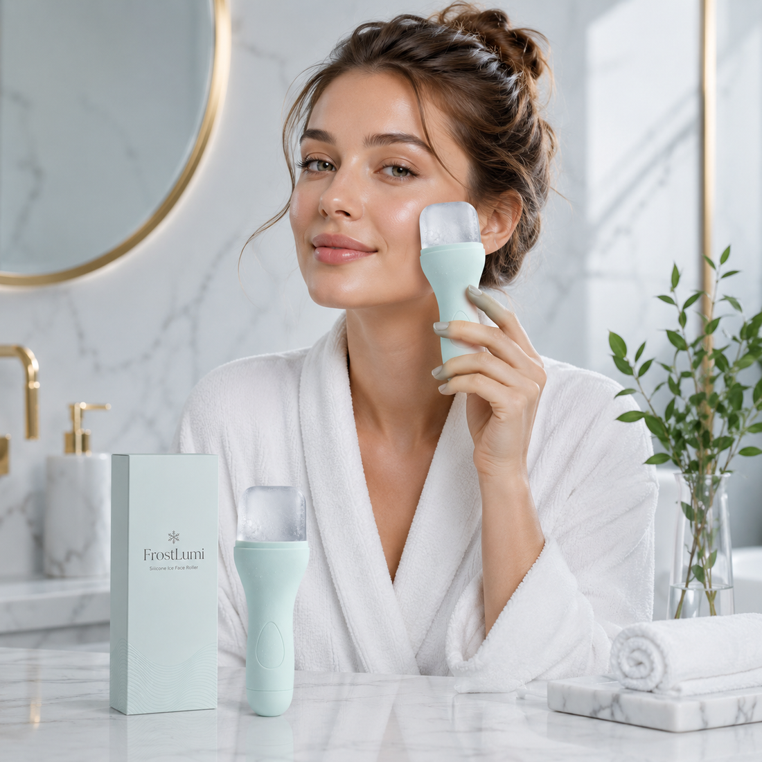 Roller Glacé Visage en Silicone