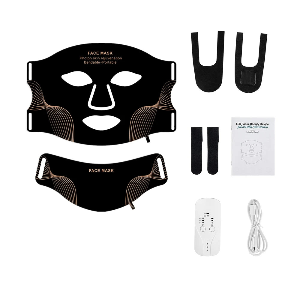 Masque LED Visage & Cou 7 Couleurs