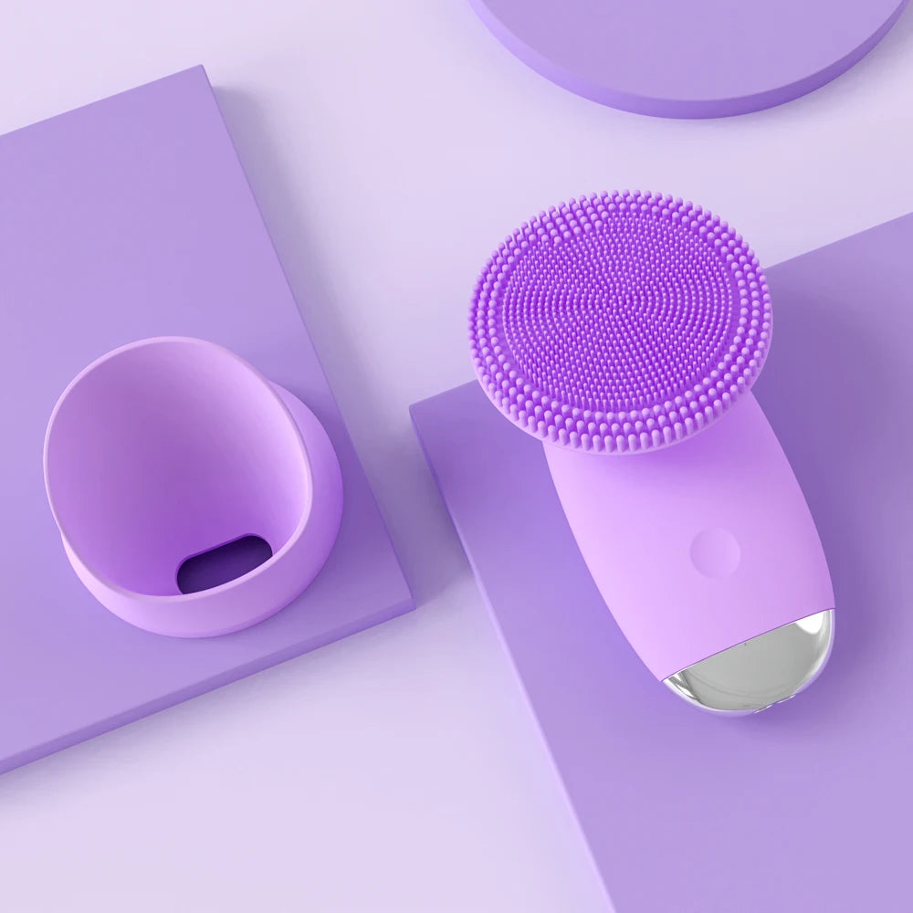 Brosse Nettoyante Visage Électrique en Silicone