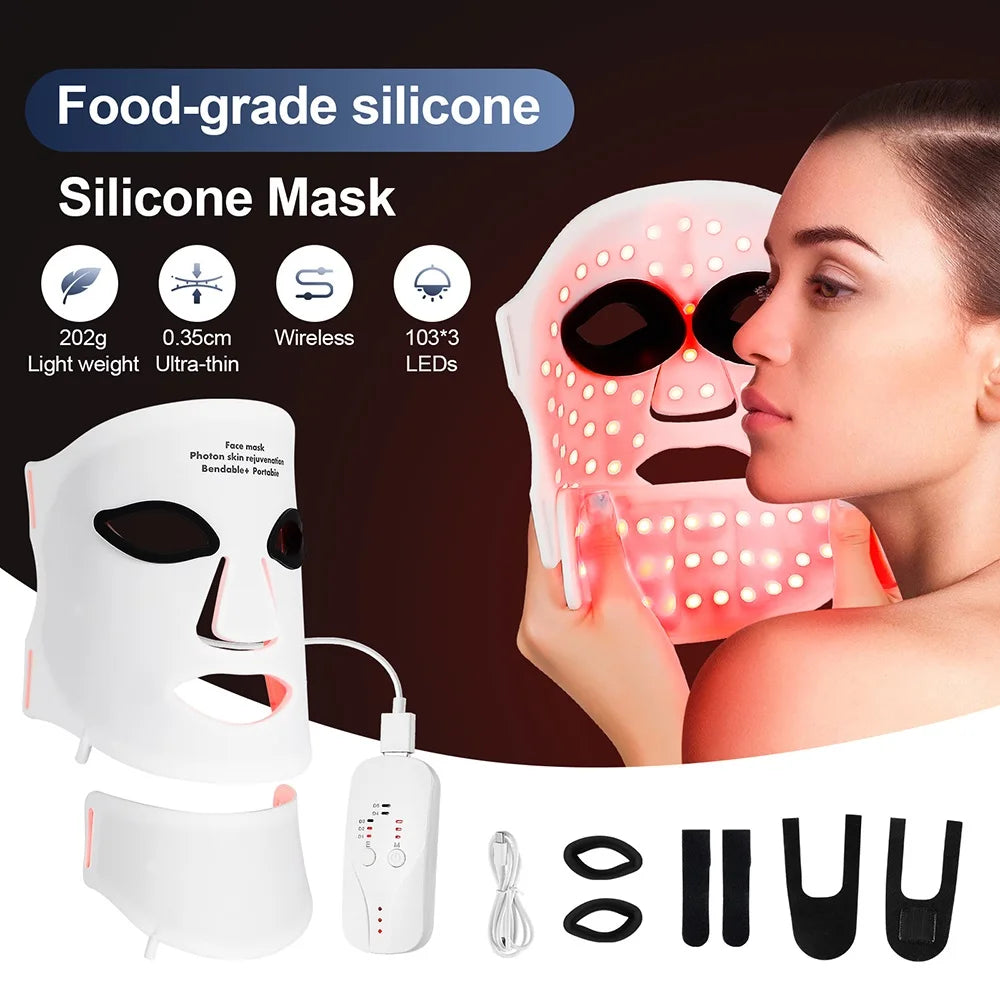 Masque LED Visage & Cou 7 Couleurs
