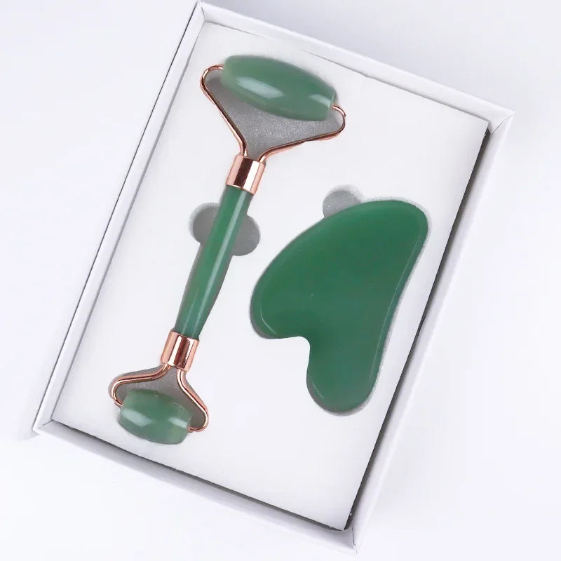 Set Roller & Gua Sha Quartz Rose