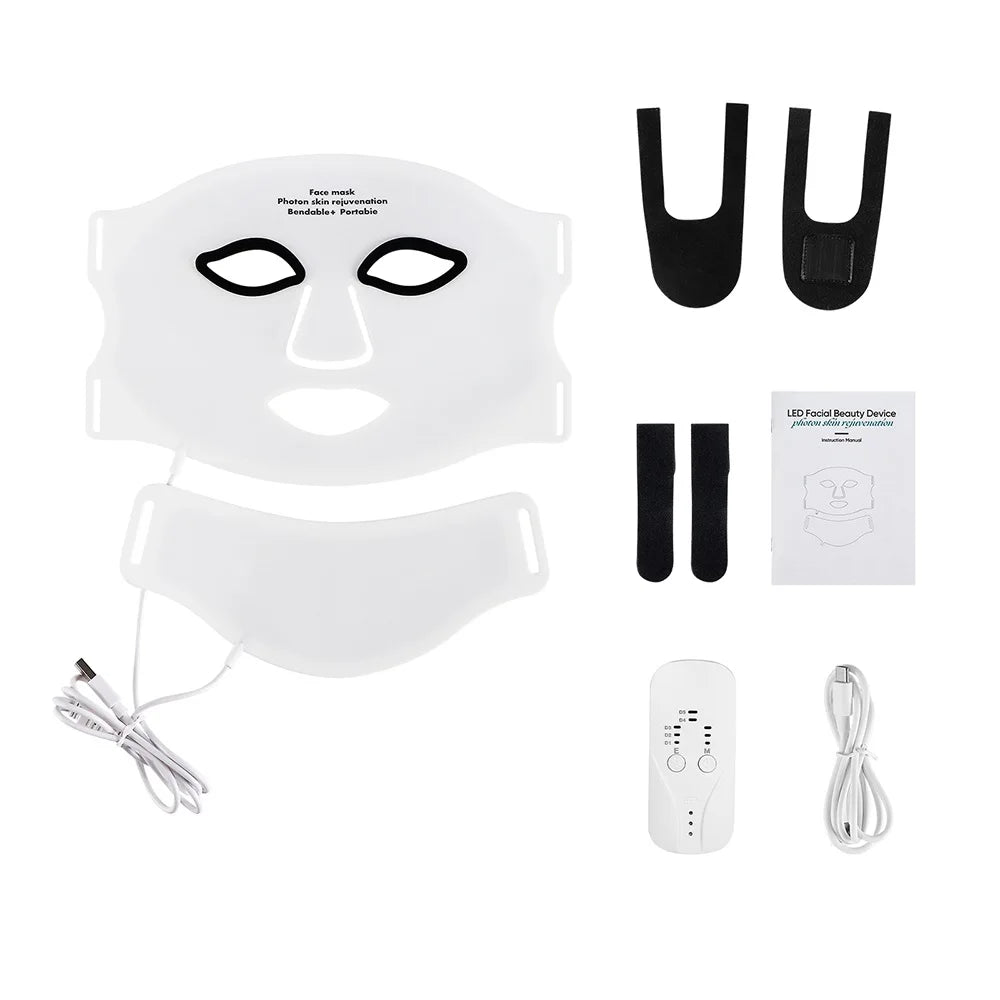 Masque LED Visage & Cou 7 Couleurs
